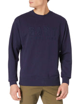 GANT Men's D2. Tonal Logo Sweat C-Neck Sweatshirt, Classic Blue, L